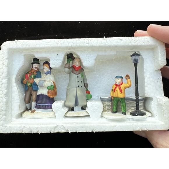 Heritage Village Dept 56 A Porcelain Christmas Carol Morning Set of 3 #5588-3 - Picture 1 of 6